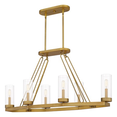 Quoizel Valens 6-Light Aged Brass Island Light VLS640AB